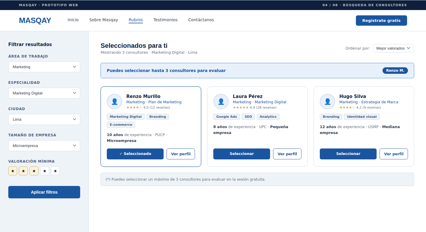 03. Búsqueda de consultores